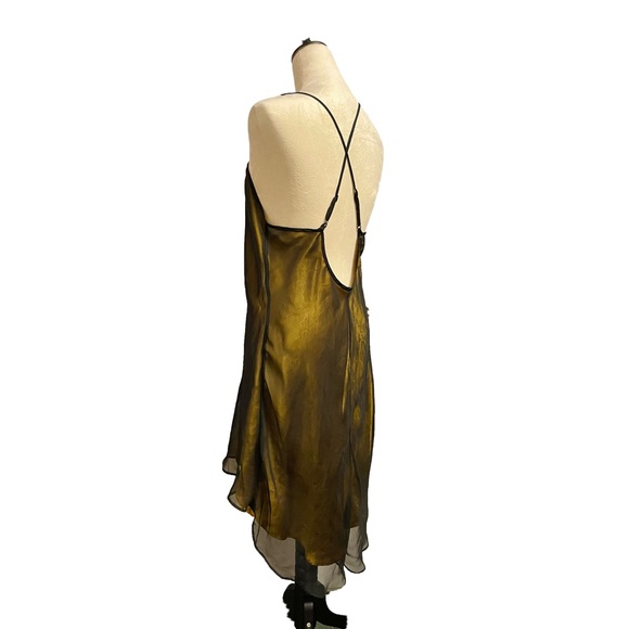 VTG Y2K 90’s Victoria’s Secret Mesh & Satin High Low Slip Dress - Picture 6 of 12